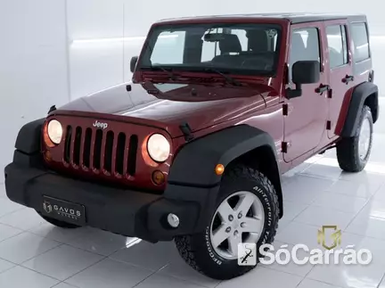 JEEP WRANGLER UNLIMITED SPORT 4X4 3.6 V6 na cor Vermelha no Porto Alegre / RS - 6734010