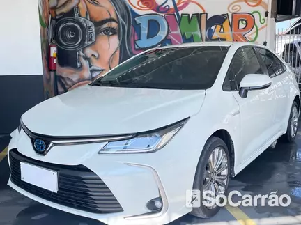 Toyota COROLLA COROLLA ALTIS HYBRID 1.8 VVT-I 16V CVT na cor Branca em Joinville / SC - 6484834