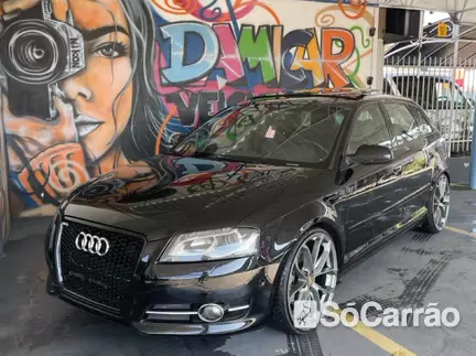 Audi A3 SPORTBACK A3 SPORTBACK 2.0 16V TFSI S TRONIC na cor Preta em Joinville / SC - 6641955