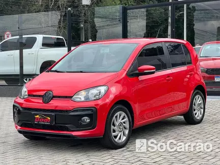 Volkswagen UP! CONNECT 170 TSI 1.0 TB 12V na cor Vermelha em Curitiba / PR - 6890561