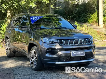 JEEP COMPASS LIMITED 4X2 1.3 T270 TB AT6 na cor Cinza em Curitiba / PR - 6667102