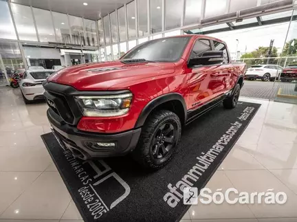 RAM 1500 CD REBEL 4X4 5.7 V8 AT8 na cor Vermelha em Curitiba / PR - 6648175