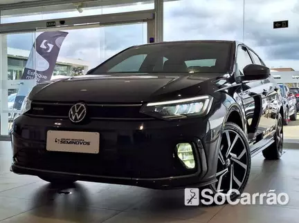 Volkswagen VIRTUS EXCLUSIVE 250 1.4 TSI AT na cor Preta em Curitiba / PR - 6496470