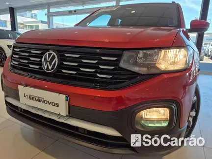 Volkswagen T-CROSS COMFORTLINE 200 1.0 TSI AT na cor Vermelha em Curitiba / PR - 6817160