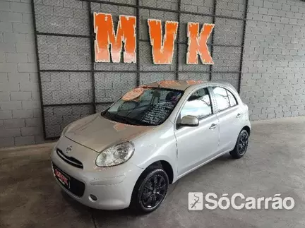 Nissan MARCH S 1.0 16V na cor Prata em Curitiba / PR - 6947619
