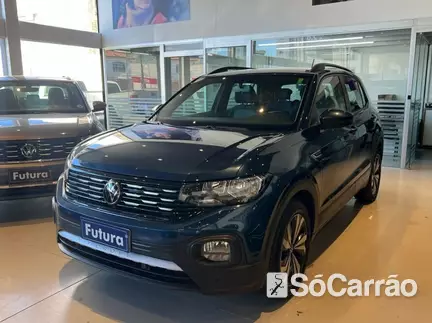 Volkswagen T-CROSS COMFORTLINE 200 1.0 TSI AT na cor Azul em Florianópolis / SC - 6690762