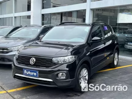 Volkswagen T-CROSS 200 1.0 TSI AT na cor Preta em Florianópolis / SC - 6694244