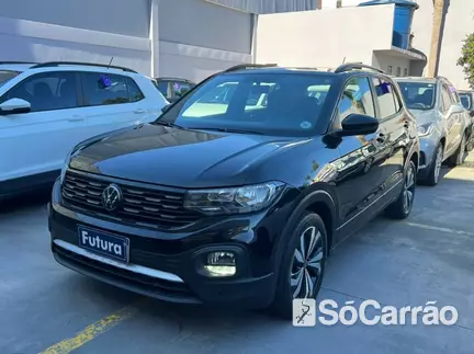 Volkswagen T-CROSS COMFORTLINE 200 1.0 TSI AT na cor Preta em Florianópolis / SC - 6738055