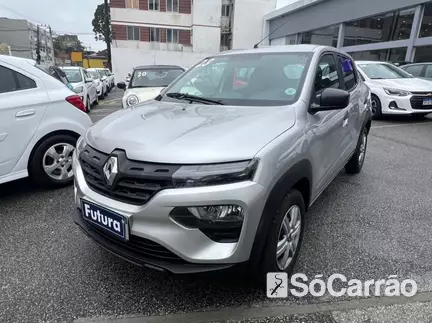 Renault KWID ZEN 1.0 12V na cor Prata em Florianópolis / SC - 6907939