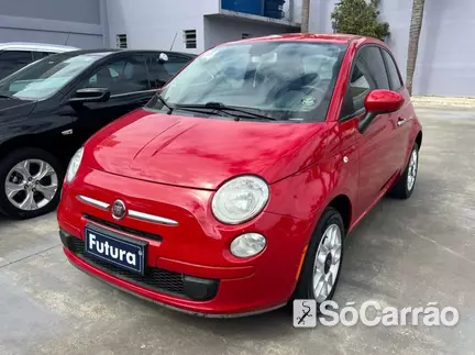 Fiat 500 CULT EVO 1.4 8V DUAL na cor Vermelha em Florianópolis / SC - 6943212