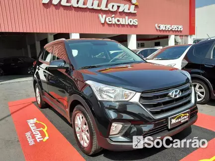Hyundai CRETA ACTION 1.6 16V AT6 na cor Preta em São José dos Pinhais / PR - 6548562