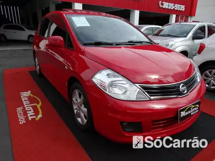 Nissan TIIDA SL 1.8 16V AT FLEX na cor Vermelha em São José dos Pinhais / PR - 6879252