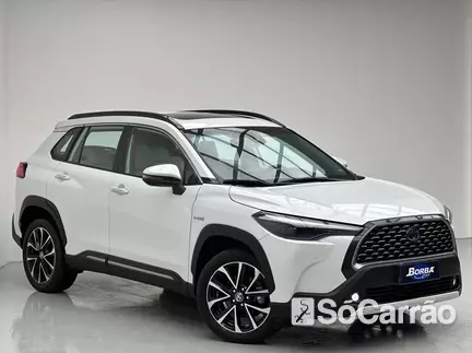 Toyota COROLLA CROSS XRX HYBRID 1.8 VVT-I CVT na cor Branca em Rio do Sul / SC - 6727457