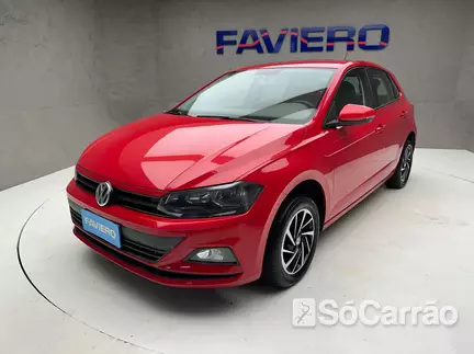 Volkswagen POLO SENSE 200 1.0 12V TSI AT6 na cor Vermelha no Canoas / RS - 6731576
