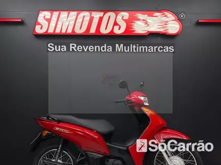 Honda C 100 BIZ na cor Vermelha em Florianópolis / SC - 6976447