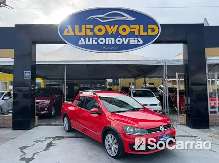 Volkswagen SAVEIRO CD HIGHLINE G6 1.6 8V na cor Vermelha em Palhoça / SC - 6859465
