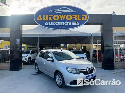 Renault SANDERO EXPRESSION 1.0 12V SCE na cor Prata em Palhoça / SC - 6898175