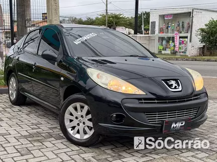 Peugeot 207 SEDAN PASSION XS 1.6 16V na cor Preta em Florianópolis / SC - 6553177