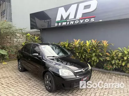 Chevrolet CORSA SEDAN PREMIUM 1.4 8V ECONOFLEX na cor Preta em Florianópolis / SC - 6892401