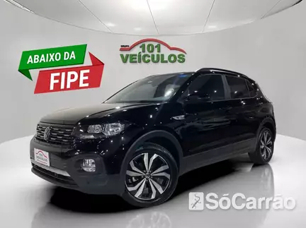 Volkswagen T-CROSS 200 1.0 TSI AT na cor Preta em São José / SC - 6768340
