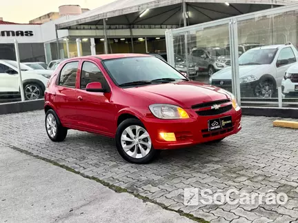 Chevrolet CELTA LT 1.0 VHC-E 8V FLEXPOWER na cor Vermelha em São José / SC - 6785503