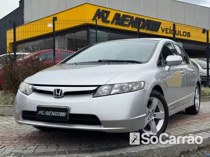 Honda CIVIC LXS 1.8 16V MT na cor Prata em Joinville / SC - 6763234