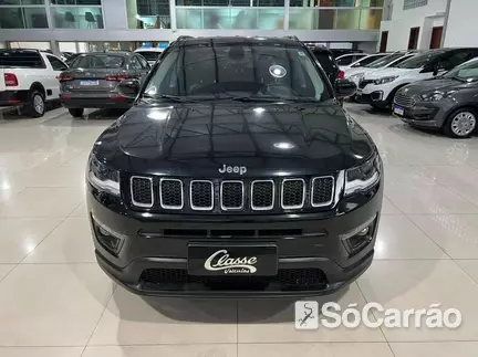 JEEP COMPASS LONGITUDE 4X2 2.0 16V AT6 na cor Preta no Viamão / RS - 6926371