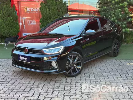 Volkswagen VIRTUS EXCLUSIVE 250 1.4 TSI AT na cor Preta no Canoas / RS - 7073085