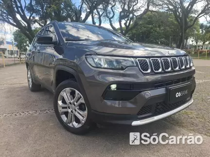 JEEP COMPASS LONGITUDE 4X2 1.3 T270 TB AT6 na cor Cinza em Araucária / PR - 6925561