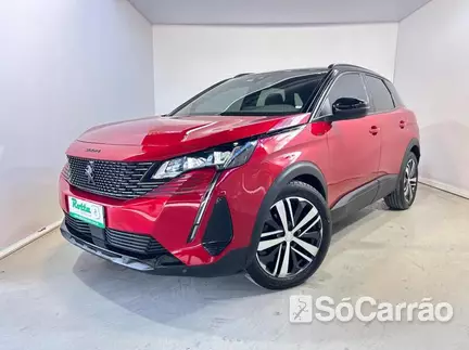 Peugeot 3008 SUV GT PACK 1.6 THP 16V AT6 na cor Vermelha em Curitiba / PR - 6654971