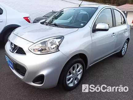 Nissan MARCH SV 1.0 12V FLEXSTART na cor Prata em Curitiba / PR - 6965502