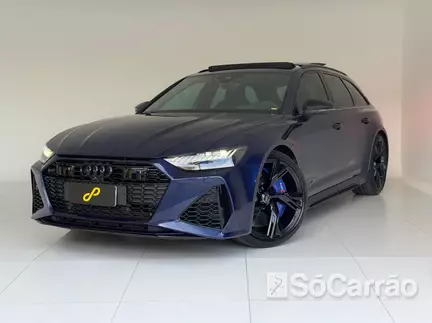 Audi RS6 AVANT 4.0 V8 BI-TB QUATTRO TIP na cor Azul em Curitiba / PR - 6925696