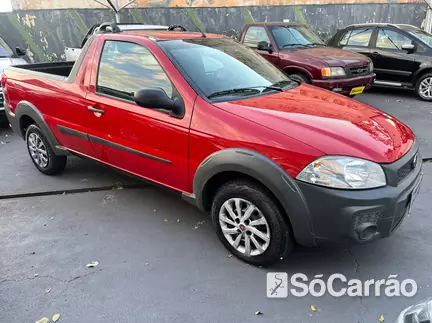 Fiat STRADA CS WORKING 1.4 8V na cor Vermelha em Maringá / PR - 6786811
