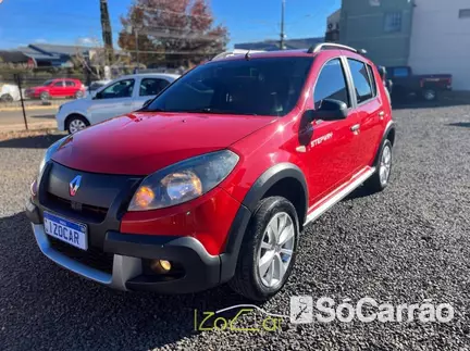 Renault SANDERO STEPWAY 1.6 16V HIFLEX na cor Vermelha em Guarapuava / PR - 6773773