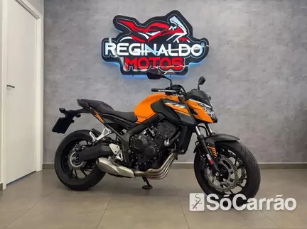 Honda CB 650 F ABS na cor Laranja em Araucária / PR - 6841094