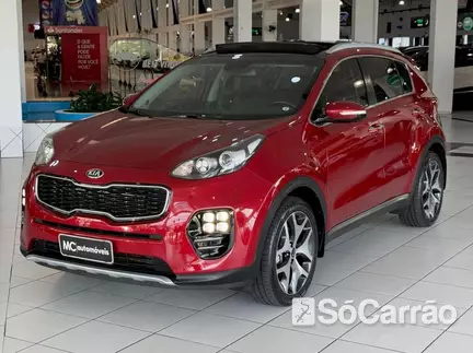 KIA SPORTAGE 2.0 16V AT na cor Vermelha em Curitiba / PR - 6479677