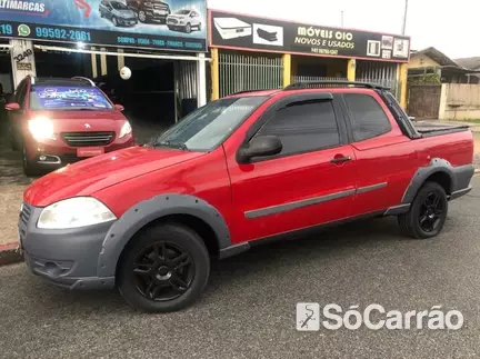 Fiat STRADA CD WORKING 1.4 8V na cor Vermelha em Curitiba / PR - 6947805