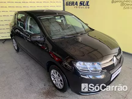 Renault SANDERO EXPRESSION 1.6 16V SCE na cor Preta no Porto Alegre / RS - 6762171