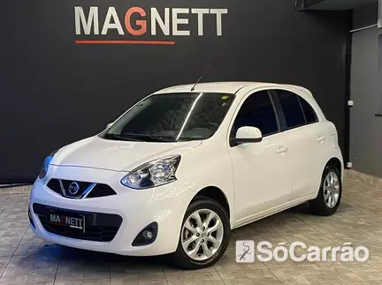 Nissan MARCH SV 1.6 16V CVT FLEXSTART na cor Branca em Curitiba / PR - 6832713