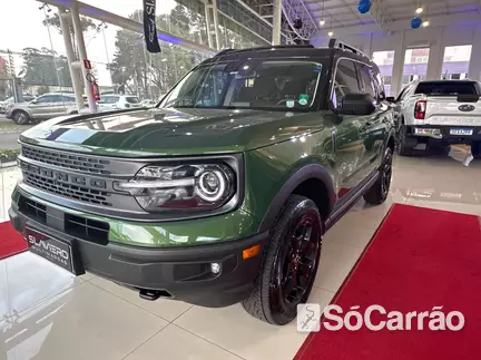 Ford BRONCO SPORT WILDTRAK AWD 2.0 16V ECOBOOST GTDI AT na cor Verde em Curitiba / PR - 6778576