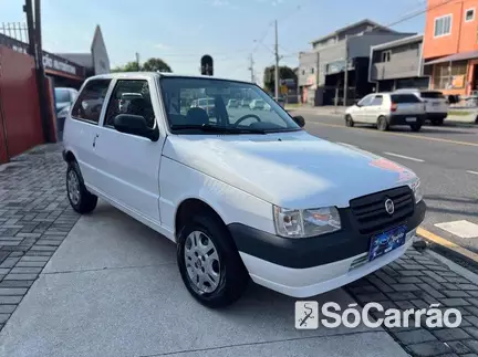 Fiat UNO MILLE FIRE ECONOMY 1.0 8V na cor Branca em Curitiba / PR - 6965234