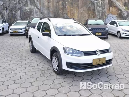 Volkswagen SAVEIRO CD TRENDLINE G6 1.6 8V na cor Branca em Florianópolis / SC - 6838584