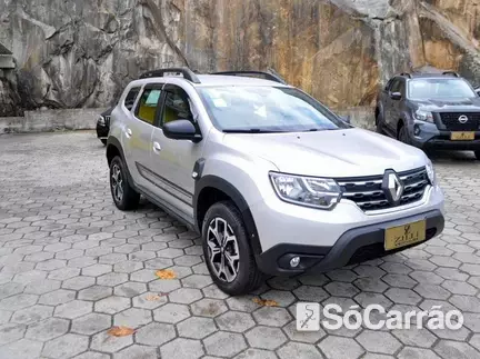 Renault DUSTER ICONIC 1.6 16V SCE CVT X-TRONIC na cor Prata em Florianópolis / SC - 6861021