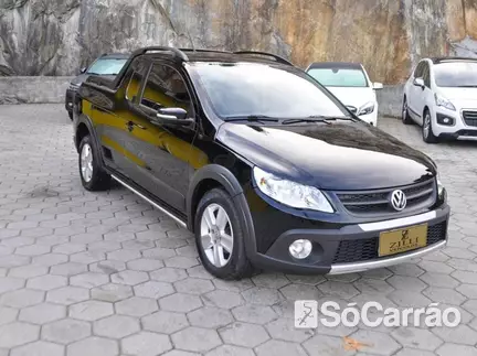 Volkswagen SAVEIRO CE CROSS G5 1.6 8V na cor Preta em Florianópolis / SC - 6861053