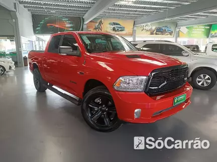 RAM 1500 CLASSIC LARAMIE 4X4 5.7 V8 AT8 na cor Vermelha em Ponta Grossa / PR - 6943184