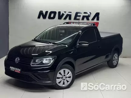 Volkswagen SAVEIRO CS 1.6 TRENDLINE na cor Preta no Porto Alegre / RS - 6740443