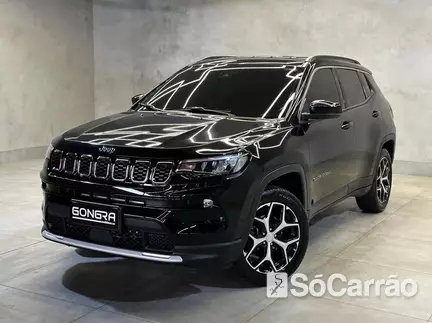 JEEP COMPASS LONGITUDE 4X2 1.3 T270 TB AT6 na cor Preta em Curitiba / PR - 6685678