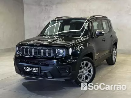 JEEP RENEGADE LONGITUDE 1.3 T270 TB AT6 na cor Preta em Curitiba / PR - 6695351