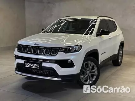 JEEP COMPASS LONGITUDE 4X2 1.3 T270 TB AT6 na cor Branca em Curitiba / PR - 6709025