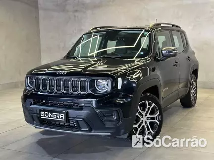 JEEP RENEGADE LONGITUDE 1.3 T270 TB AT6 na cor Preta em Curitiba / PR - 6824993